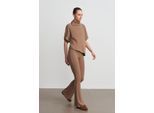 Hoge Taille Flared Gebreide Broek