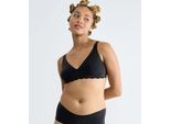Soft-BH SLOGGI "ZERO Microfibre 2.0", Damen, Gr. XS, N-Gr, schwarz, Obermaterial: 76% Polyamid, 24% Elasthan, matt, unifarben, BHs Soft-BH, nahtlos, mittlerer Halt, Microfaser, weich