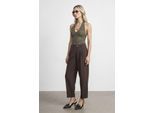 Hoge Taille Wijde Pijp Crepe Broek