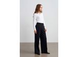 Vrouwen Hoge Taille Wijde Pijpen Crêpe Broek