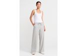 Gestreepte Wijde Woven Broek