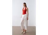 Hoge Taille Wijde Pantalon van Crepe