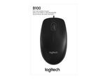 Logitech Maus USB,800dpi,3Tasten B100 sw (52-990-023)