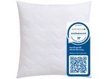 Microfaserkissen JEKATEX "Antibac", weiß, B:80cm L:80cm, Bezug: 100% Polyester. Füllung: 100% Polyester, Kopfkissen, Kopfkissen 40x80, 80x80 cm, im Einzel- oder Doppelpack