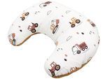 Stillkissen TUPTAM "Stillkissen Baby Stillkissen Klein mit Baumwoll-Bezug", Baby, gold (baufahrzeuge, bagger, beige, kakaobraun), Obermaterial: 100% Baumwolle CO., Funktionskissen Stillkissen