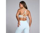 MP Damen Tempo Sport-BH mit Riemchenrücken – Babyblau - XL