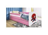 Mid.you , Weiß, Pink , Holz , Birke , Sperrholz,Schichtholz , H2 , 1-Zonen , links montierbar, rechts montierbar , 80x160 cm , nicht verstellbar ,