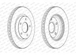 FERODO Bremsscheibe PREMIER ddf2100c 279mm 24mm für NISSAN