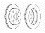 FERODO Bremsscheibe ddf623c 231mm 17mm für MARUTI Suzuki Subaru (CHANGAN)