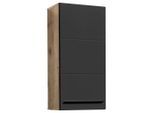 Mid.you Hängeschrank, Schwarz, Eiche, Holzwerkstoff, 1 Fächer, einzeln stellbar, 34x70x23 cm, hängend, Badezimmer, Badezimmerschränke, Hängeschränke