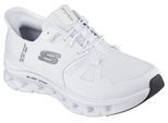 Slip-On Sneaker SKECHERS "GLIDE-STEP PRO", Damen, Gr. 41, weiß (wht), Textil, Schuhe, Slipper, Freizeitschuh mit komfortabler Heel Pillow Funktion