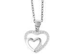 Kettenanhänger ADELIA´S "Anhänger – Herz Herzanhänger aus 925 Silber mit Zirkonia", silber, Schmuckanhänger, Damen, Silber 925 (Sterlingsilber), Kettenanhänger, Geschenkidee: zeitlos und vielseitig