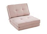 Mid.you Schlafsessel, Rosa, Textil, 70x61x80 cm, Liegefunktion, Wohnzimmer, Sessel, Schlafsessel