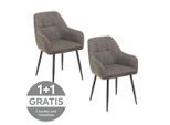 Livetastic , Schwarz, Dunkelgrau , Metall, Textil , 58x88x63 cm , inklusive Armlehnen ,