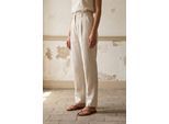 Hoge Taille Rechte Crepe Broeken