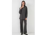 Textuur Langemouw Trui & Broek Gebreid Co-ord Set