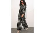 Gelaagde Lange Mouwen Tuniek en Wijd Been Broek Set