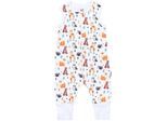 Babyschlafsack TUPTAM "Schlafsack mit Füßen Babyschlafsack mit Beinen Unwattiert" Gr. 104, orange (waldtiere eule bär reh fuchs), Schlafsäcke, Baby, L: 110cm, Obermaterial: 100% Baumwolle CO., L:110cm