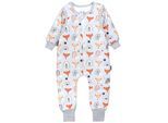Babyschlafsack TUPTAM "Schlafsack mit Füßen Baby Schlafsack mit Beinen und Ärmel ganzjährig" Gr. 80, orange (fuchskopf regenbogen grau orange), Schlafsäcke, Baby, L: 86cm, Obermaterial: 100% Baumwolle CO., L:86cm
