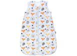 Babyschlafsack TUPTAM "Kugelschlafsack Baby Ganzjahres Schlafsack Ärmellos Wattiert" Gr. 80, orange (fuchs regenbogen umstülpbarer fuß), Schlafsäcke, Baby, L: 86cm, Obermaterial: 100% Baumwolle CO., L:86cm