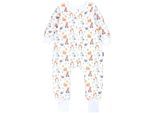 Babyschlafsack TUPTAM "Schlafsack mit Füßen Baby Schlafsack mit Beinen und Ärmel ganzjährig" Gr. 104, braun (shu01 wald tiere eule reh igel fuchs beige braun), Schlafsäcke, Baby, L: 110cm, Obermaterial: 100% Baumwolle CO., L:110cm