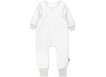 Babyschlafsack TUPTAM "Schlafsack mit Füßen Baby Schlafsack mit Beinen und Ärmel ganzjährig" Gr. 116, grau (raute beige weiß), Schlafsäcke, Baby, L: 122cm, Obermaterial: 100% Baumwolle CO., L:122cm