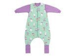 Babyschlafsack SCHLUMMERSACK "Schlafsack mit Füßen 2.5 Tog", Baby, Gr. L: 120cm, grün (ballerina), Obermaterial: 100% Baumwolle CO., Schlafsäcke