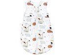 Babyschlafsack TUPTAM "Kugelschlafsack Baby Ganzjahres Schlafsack Ärmellos Wattiert" Gr. 92, grau (partytiere luftballons), Schlafsäcke, Baby, L: 98cm, Obermaterial: 100% Baumwolle CO., L:98cm