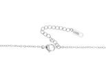 Kette ohne Anhänger ADELIA´S "Halskette – Medaillon aus Edelstahl mit Strass Steinchen 45+5", silber, Halsketten, Damen, 50cm, Edelstahl, Perfekt zum Verschenken an besondere Menschen