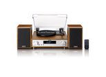 Lenco HiFi-Stereoanlage mit Plattenspieler, DAB+/FM-Radio und Bluetooth® Wood