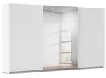 Kleiderschrank OTTO HOME "Mehrzweckschrank Aktenschrank Möbel Mietswohnung Schlafzimmer AVOLA", weiß (alpinweiß, leisten weiß), B:360cm H:210cm T:62cm, Holzwerkstoff, Schränke, Kleiderschrank, mit eleganten Zierleisten in Chrom, Schwarz oder Weiß MADE IN GERMANY