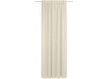 Vorhang ADAM "Uni Collection, Made in Germany" Gr. 1, beige (natur), B:142cm H:145cm, Baumwolle (Bio-Baumwolle), Gardinen, Vorhang, Blickdichter aus 100% Bio-Baumwolle, Vorhang nach Wunschmaß
