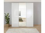 Kleiderschrank OTTO HOME "Mehrzweckschrank Aktenschrank Möbel Mietswohnung Schlafzimmer KOLUNA", weiß (alpinweiß, hochglanz weiß), B:203cm H:210cm T:62cm, Holzwerkstoff, Schränke, Kleiderschrank, Breiten 203/271/315/360cm Höhen 210/229 Hochglanzfront MADE IN GERMANY