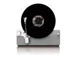 Lenco Vollautomatischer vertikaler Plattenspieler mit eingebauten Lautsprechern und Bluetooth® Silver