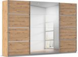 Kleiderschrank OTTO HOME "Mehrzweckschrank Aktenschrank Möbel Mietswohnung Schlafzimmer AVOLA", beige (eiche artisan, leisten chrom), B:315cm H:229cm T:62cm, Holzwerkstoff, Schränke, Kleiderschrank, mit eleganten Zierleisten in Chrom, Schwarz oder Weiß MADE IN GERMANY