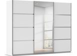 Kleiderschrank OTTO HOME "Mehrzweckschrank Aktenschrank Möbel Mietswohnung Schlafzimmer AVOLA", weiß (alpinweiß, leisten chrom), B:271cm H:229cm T:62cm, Holzwerkstoff, Schränke, Kleiderschrank, mit eleganten Zierleisten in Chrom, Schwarz oder Weiß MADE IN GERMANY