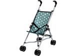 Puppenbuggy BAYER "bordeaux mit Einhorn", grün (grau mit sternen), Puppenwagen, KinderB:27cm H:56cm T:47cm, Puppenbuggy, B:27cm H:56cm T:47cm