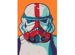Bild KOMAR "Mandalorian Pop Art Stormtrooper", bunt (farbe bild(er): bunt), B:50cm H:70cm, Holz, Papier, Bilder, Bild, Wandbild zur Dekoration im Kinderzimmer - ohne Rahmen
