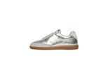 Sneaker HENRY STEVENS "Sophia TIS Damensneaker", Damen, Gr. 36, silber, Kalbsleder, Schuhe Sneaker, Halbschuh Leder handgefertigt, sportlicher Freizeitschuh Damen