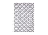 carpet city Outdoor-Teppich, Grau, Textil, Rauten, Rechteckig, 200x290 cm, Oeko-Tex® Standard 100, pflegeleicht, UV-beständig, Teppiche & Böden, Teppiche, Outdoorteppiche