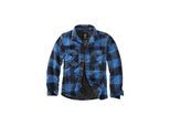 Anorak BRANDIT "Brandit Herren Lumberjacket", Herren, Gr. S, schwarz, blau, 100% Baumwolle, kariert, normal, amerikanischer Ausschnitt, Jacken
