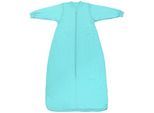Babyschlafsack SCHLUMMERSACK "Schlafsack ohne Füßen 1.0 Tog" Gr. 150, blau (aqua), Schlafsäcke, Baby, L: 150cm, Obermaterial: 100% Baumwolle CO., L:150cm