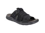 Sandale JOSEF SEIBEL "Maverick 14, schwarz", Herren, Gr. 44, schwarz, Obermaterial: 100% Rindsleder Leather cow., Schuhe Sandale