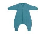 Babyschlafsack SCHLUMMERSACK "Schlafsack mit Füßen 3.5 Tog" Gr. 70, blau (petrol), Schlafsäcke, Baby, L: 70cm, Obermaterial: 100% Baumwolle CO., L:70cm