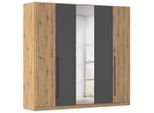 Möbelix , Grau, Eiche Artisan , Holzwerkstoff , 5 Fächer , 226x210x54 cm ,