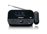 Lenco CR-615BK - DAB+ und FM-Radiowecker mit Zeitprojektion