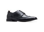 Base London Havisham Leren Heren Zwarte Brogues Schoenen