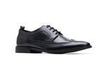 Base London Havisham Leren Heren Zwarte Brogues Schoenen