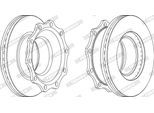 FERODO Bremsscheibe fcr203a 430mm 45mm für DAF