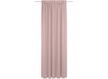 Vorhang ADAM "Uni Collection, Made in Germany", rosa, B:142cm H:375cm, Baumwolle (Bio-Baumwolle), Gardinen, Blickdichter aus 100% Bio-Baumwolle, Vorhang nach Wunschmaß